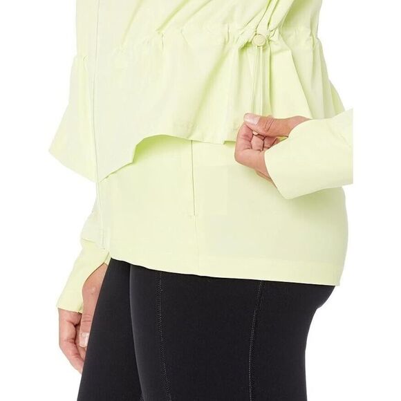 SWEATY BETTY Fast Lane Running JACKET Size Large in Pomelo Green Lightweight NEW - Picture 3 of 5